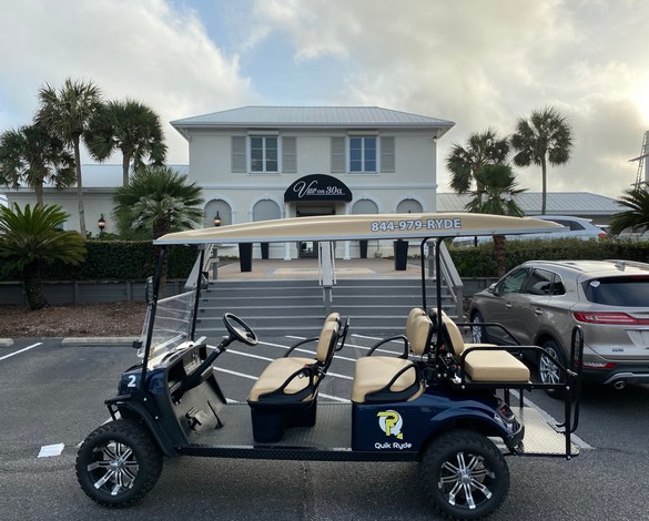 Quik Ryde golf cart for rent - 30a