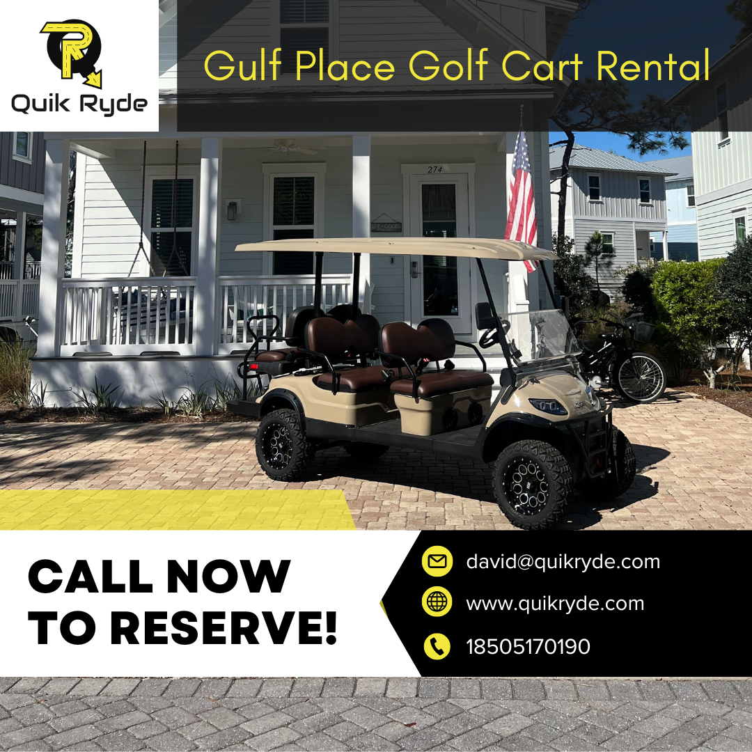 gulf place golf cart rental quik ryde